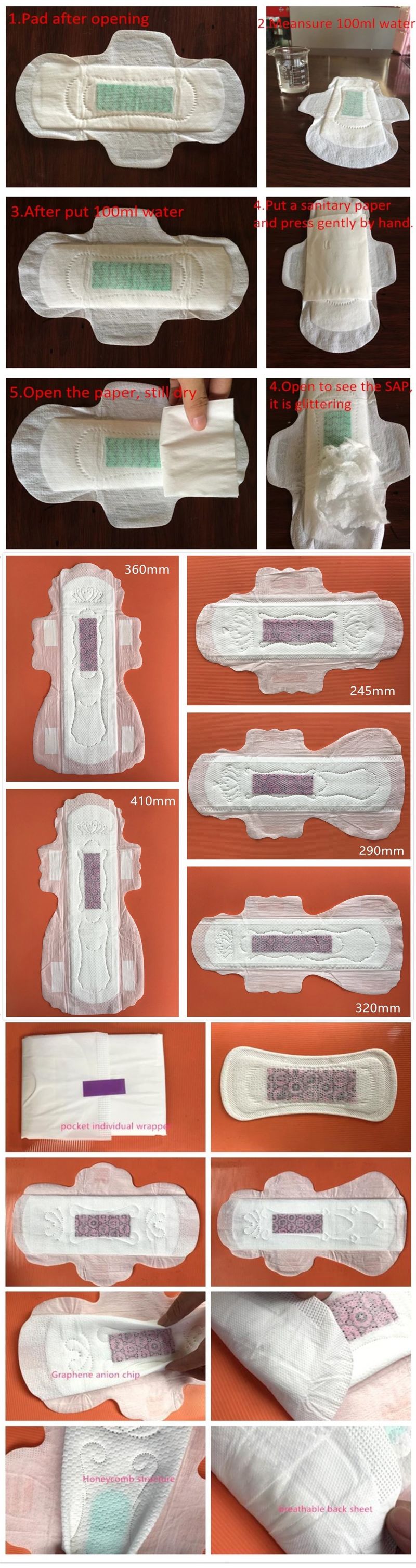 Macrocare Cotton Anion Sanitary Napkin, Customized Sanitary Napkin with Negative Ion