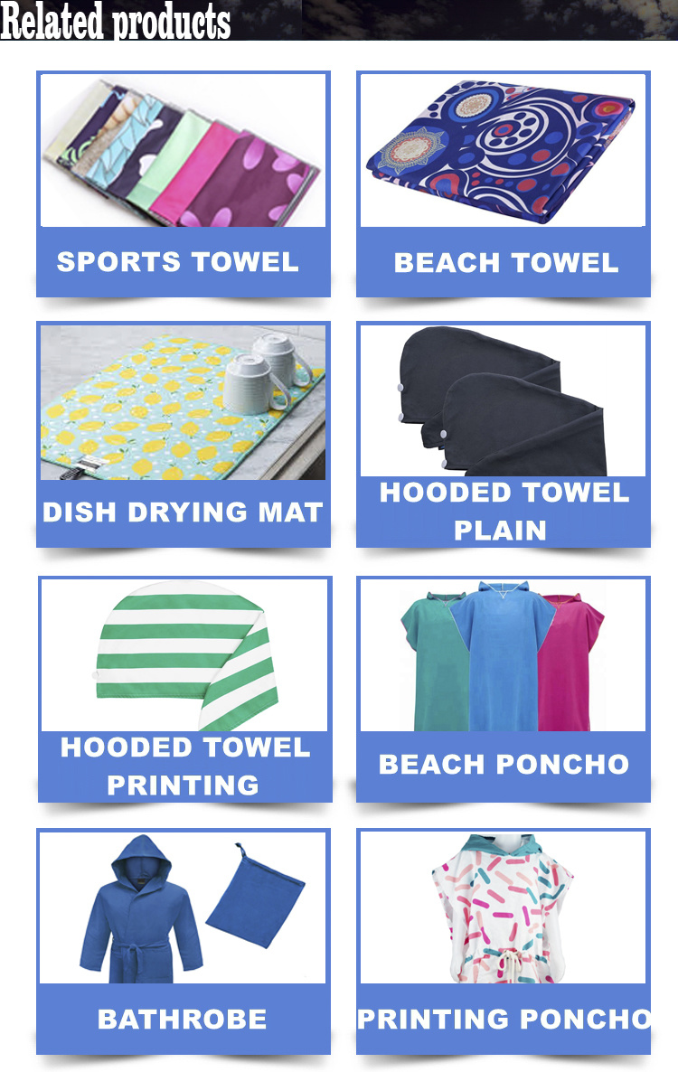 Microfiber Fast Drying Towel, Travel Towel, Beach Towel, Backpacking Towel, Camping Towel and Gym Towel