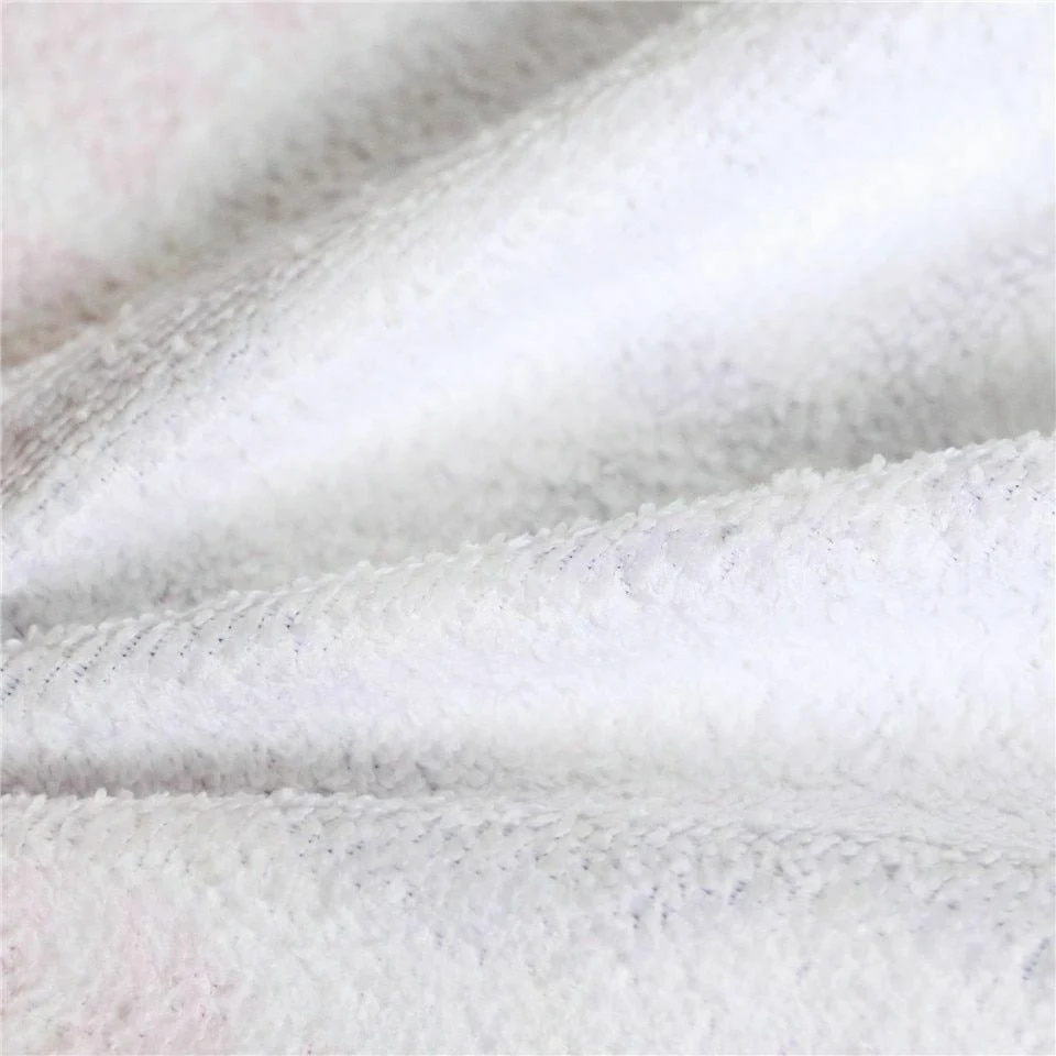 Plush Fleece 3D Print Summer Microfiber Pareo Mat Round Beach Towel with Tassel