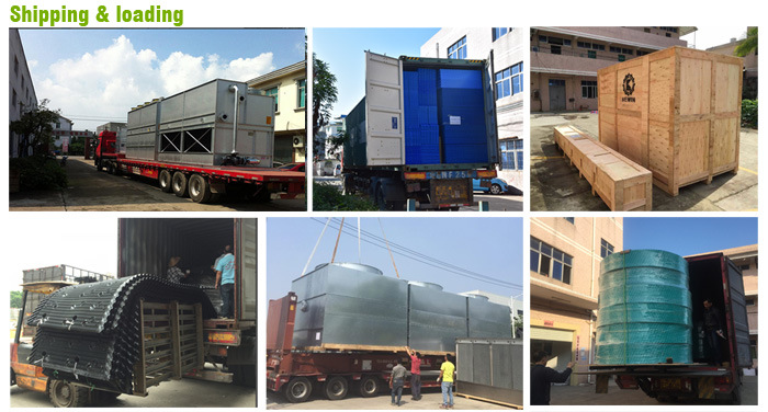 Bottle Type FRP Cooling Tower for Hotel Industry 40 Ton