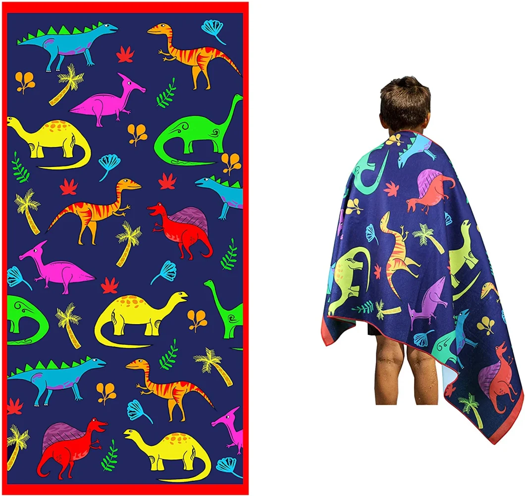 Beach Towel for Kids - Dinosaur - Microfiber Large (30