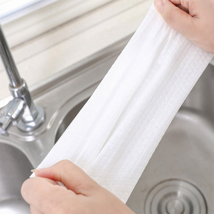 Wholesale Non-Woven Cloth Eco Friendly Disposable Kitchen Rag Cleansing Microfiber Dishcloths