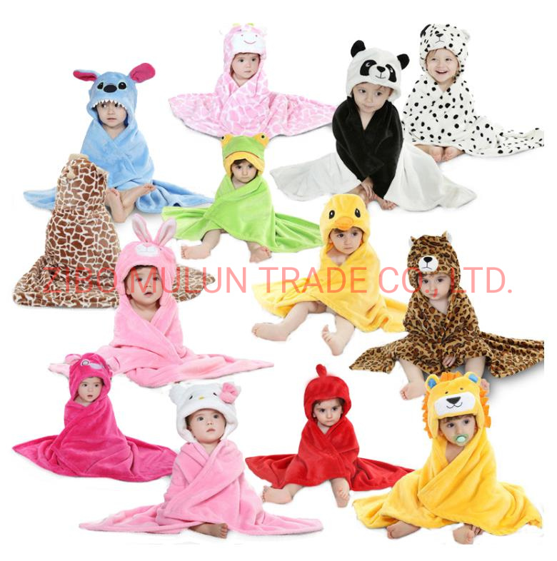 Hot Sale OEM Animal Hooded Baby Bath Towels for New Born Baby Hooded Towel Bear Head