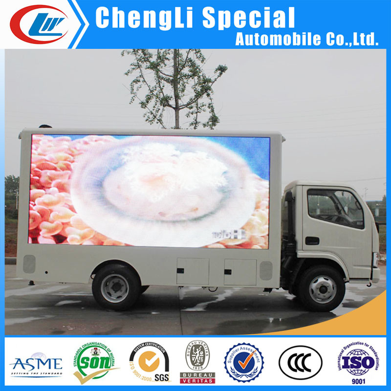 Attractive Color Road Show LED Panel Advertising Truck