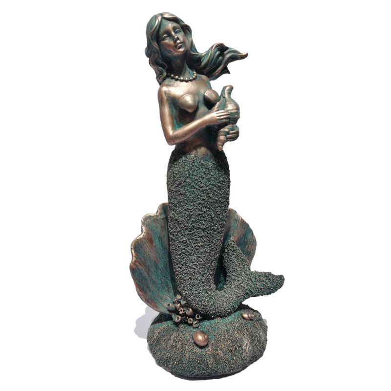 Coastal Style Resin Little Mermaid Statue Decor Polyresin Figurine Factory