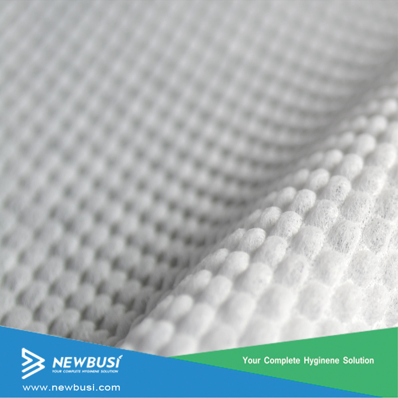 Embossed Airthrough Nonwoven Fabric Disposable Towel