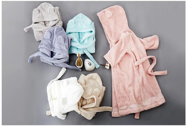 Fast Drying Hooded Bath Towel Baby Bathrobe for Kids