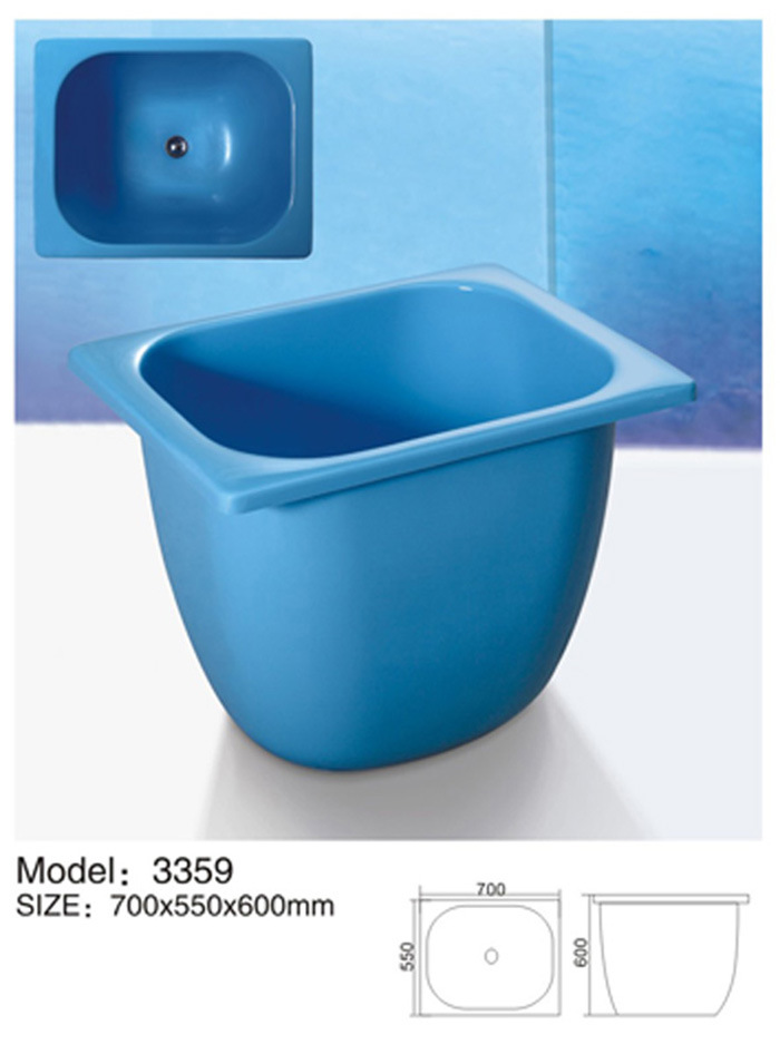 Empty blue Color Shower Tub Bathtub for Baby