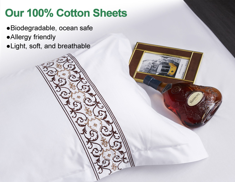Hotel Bedding in a Bag 1000 Count Percale Weave Egyptian Cotton