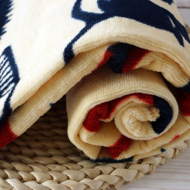 Promotional Custom Fashion Design Printed 350GSM Beach Towel 100% Terry Cotton Bath Towels