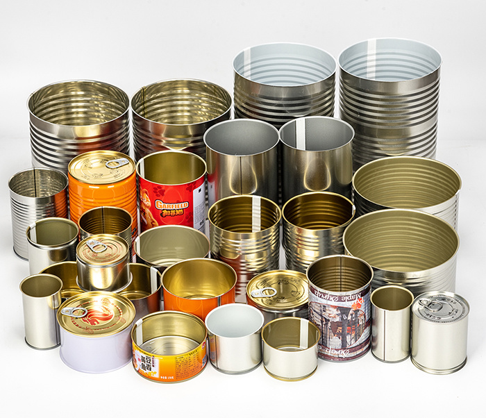 Easy Easy Open Lids Round Tinplate Material Empty Cans
