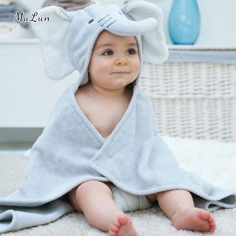 Microfiber Animals Kids Beach Towel Babies Hooded Towel Set with Bear Head