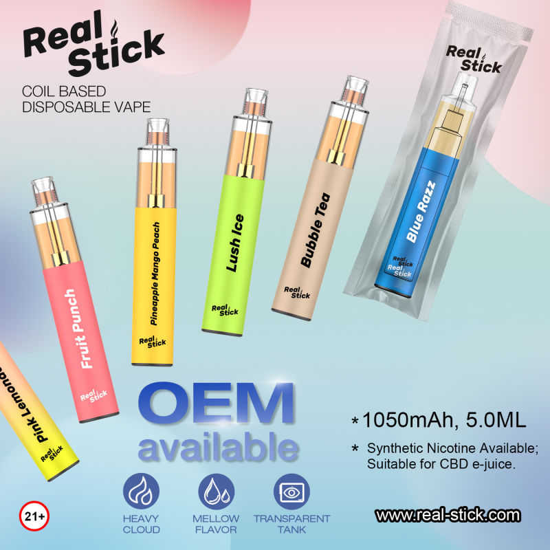 Coil Based Disposable 1500 Puffs 5ml 13-Watt 23 Premium Flavors Private Label White Label ODM Best Value Low Price High Quality Watermelon & Watermelon Ice