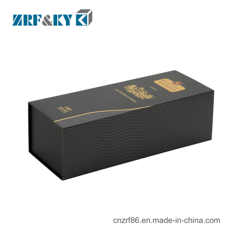 Custom Luxury Sponge Inlay Packaging Wine Glass Gift Boxes Wholesale