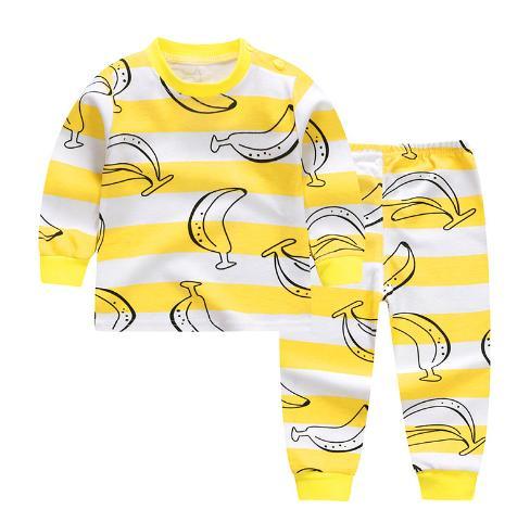 Comfortable Baby Set Four Seasons Cartoon Print Baby Clothes Sets Unisex Kids Clothing Sets Boys