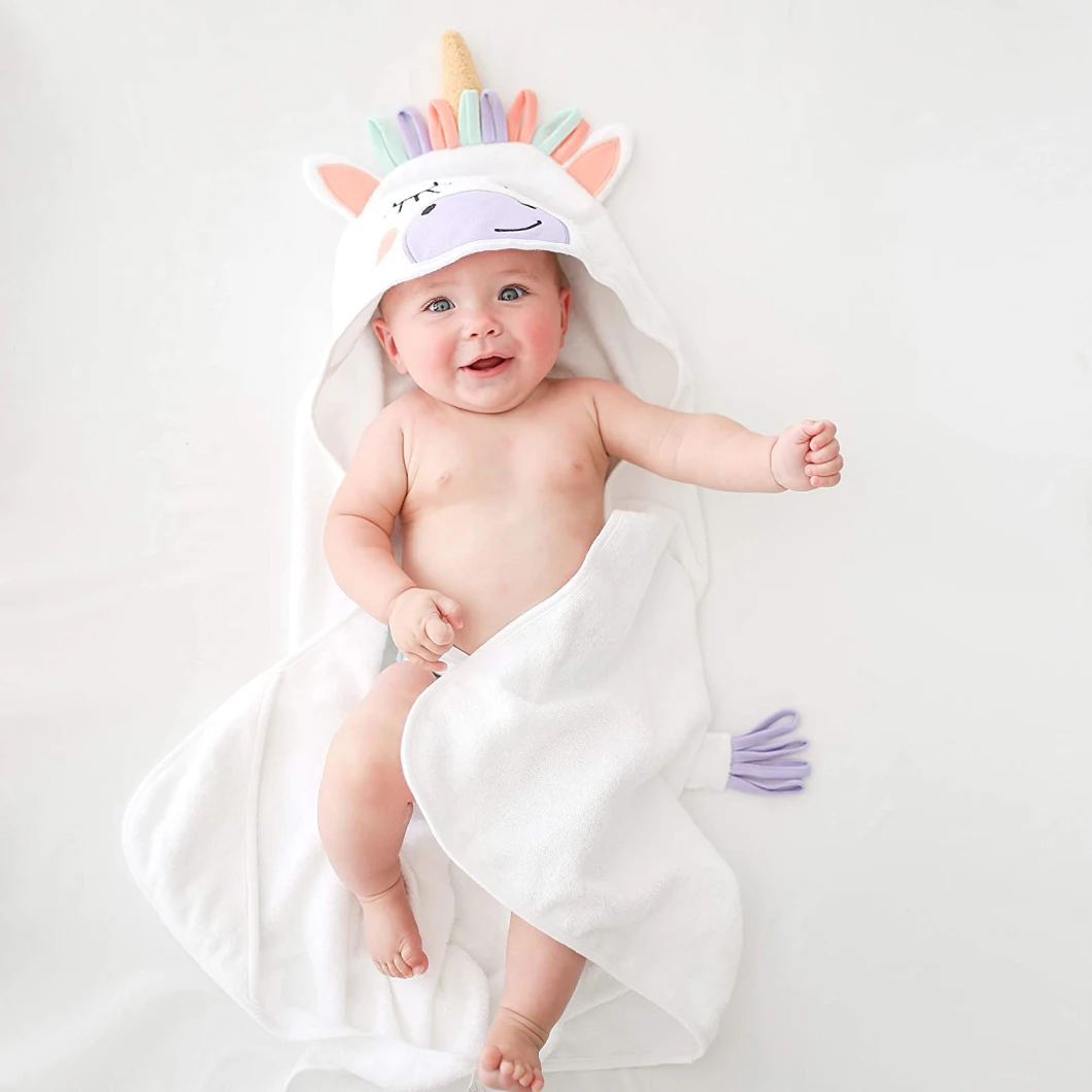 Posh Peanut Baby Hooded Towel - Cotton Infant Towel for The House, Beach, Pool – Super Soft Newborn Drying Bath Towel