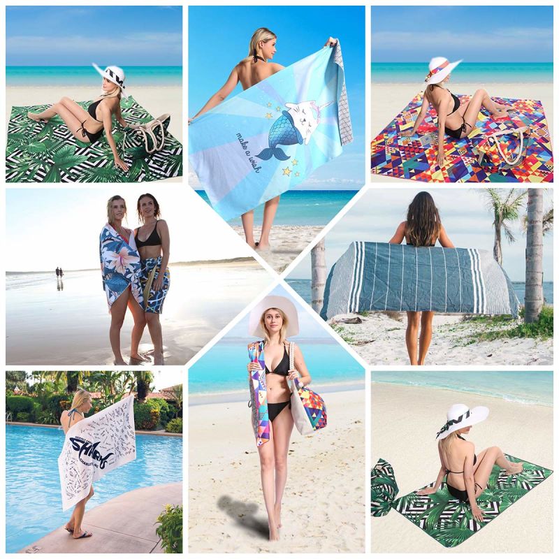 Cabana Print Beach Towels (150*70cm) - Pool Towels, Variety Pack