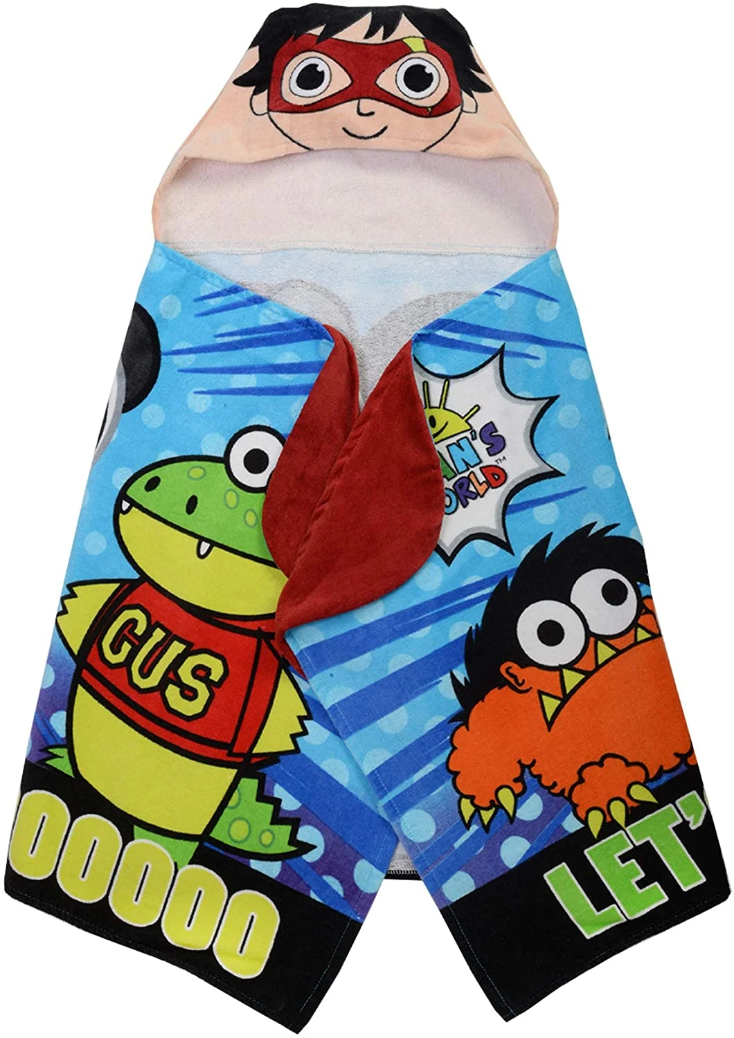 Kids Bath and Beach Soft 100% Cotton Terry Hooded Towel Wrap