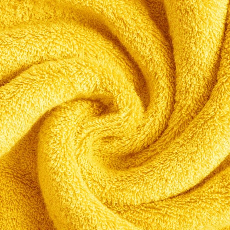 Premium Luxury Hotel & SPA Quality, 100% Turkish Cotton Bathroom Towels, Super Soft, Highly Absorbent, 2 Bath Towels, 2 Hand Towels, 2 Washcloths, Yellow