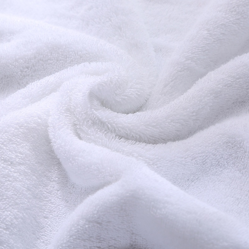 High Quality 100% Cotton Jacquard White Logo Bath Towel Beach Towel Bath Mat