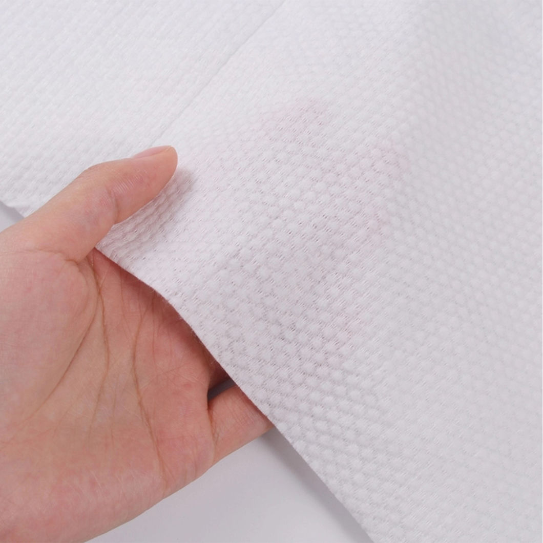 Hotel Body and Face Cleaning Linen Feel Quick Dry Non Woven Disposable Spunlace Bath Towel