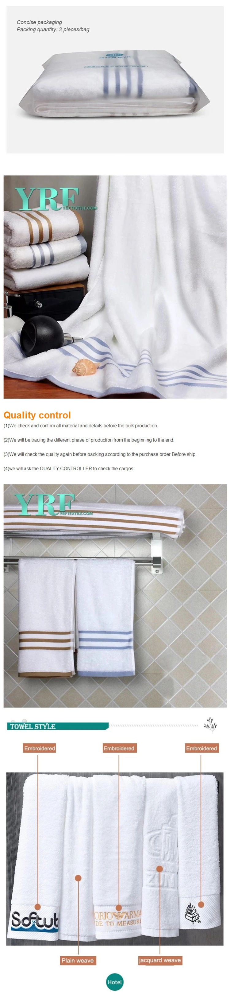 Hotel Supply Textile Bath Towel 70*140 Turkish Hotel Towels