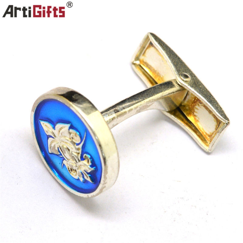 Promotion Customized Cufflinks with Tie Clip