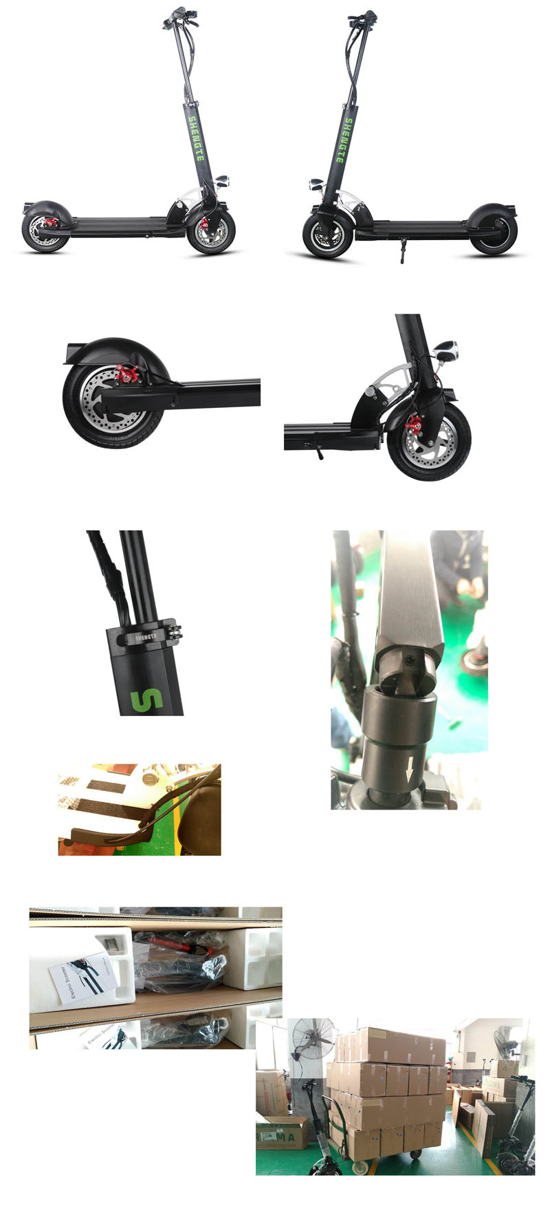 Ce Certificate Approved 500W Light Weight Lightweight Electric Scooter