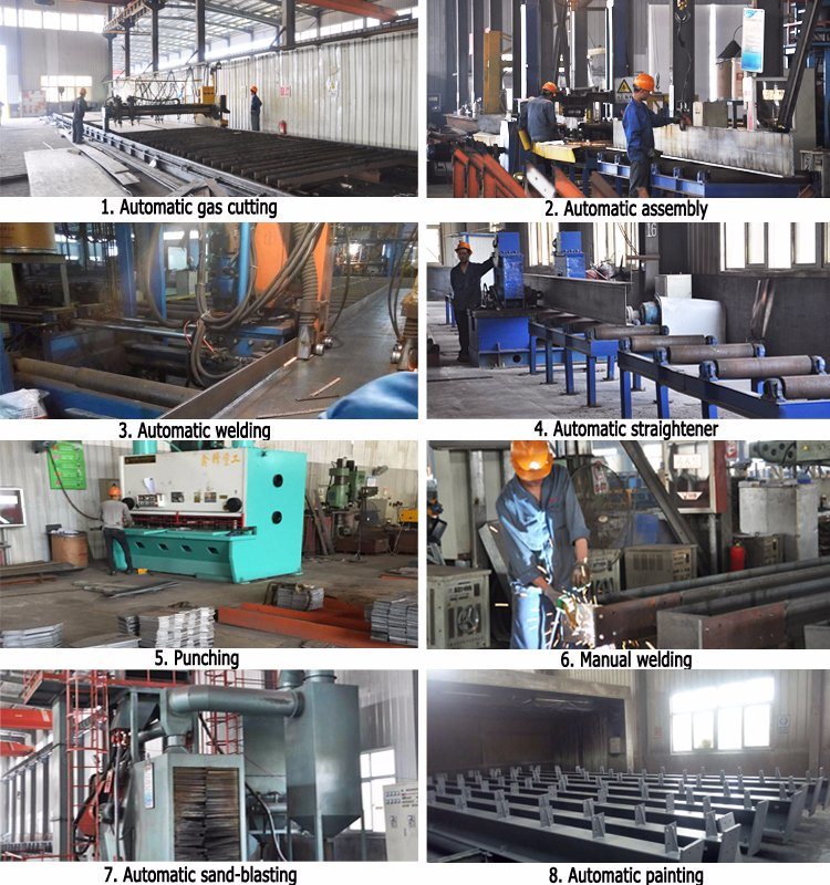 Easy Installed Customized Steelwork Large Span Steel Structure Building Material