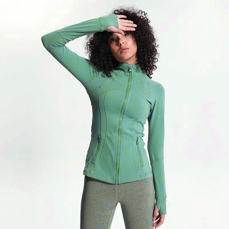 Active Sportswear Fitness Yogawear Nylon Spandex Yoga Women Sports Jacket