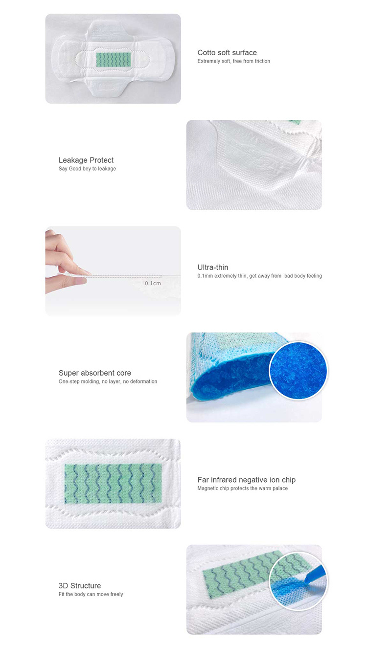Women Disposable Sanitary Pads Sanitary Napkins Wholesale Super Absorbent