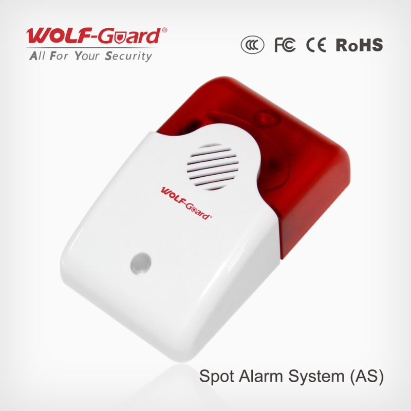 Wireless Siren with Flash Alarm System Wireless Strobe Light Siren / Wireless Siren 120dB / Indoor Siren for 315MHz / 433MHz