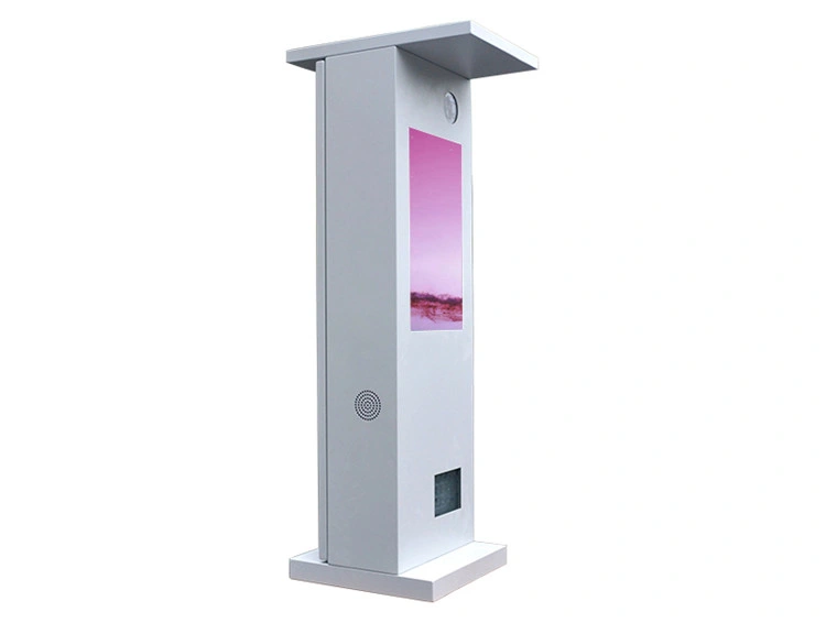 Micro Kiosk Intelligent Road Gate Outdoor Advertising Machine 24 Inch LCD Advertising Player for Advertising Promotion Business Advertising LED Digital Signage