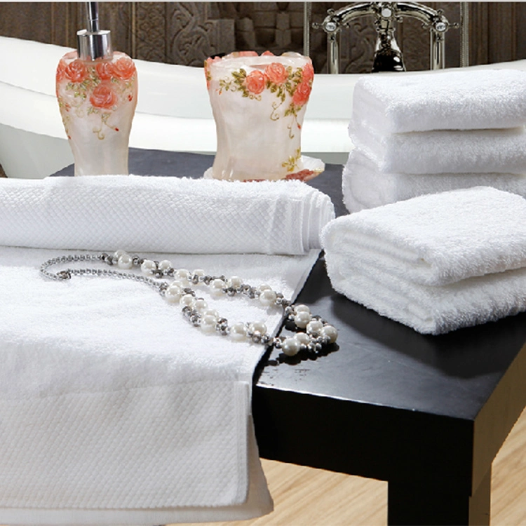 Bath Towel Set 100% Cotton White Hotel Hand Towel Face Towel