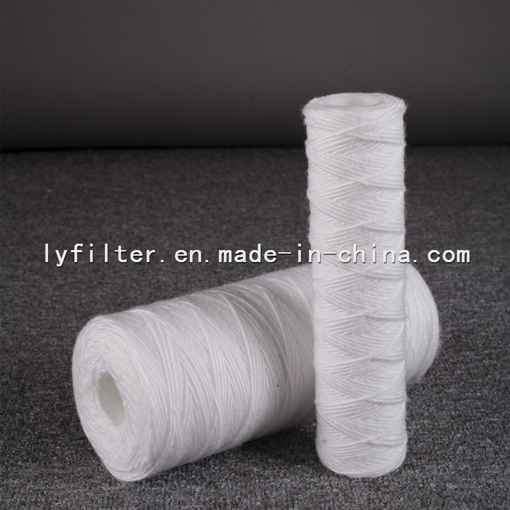 Stainless Steel/PP Core Fiber Glass/Cotton String Wound Cartridge Filter with 1 Micron