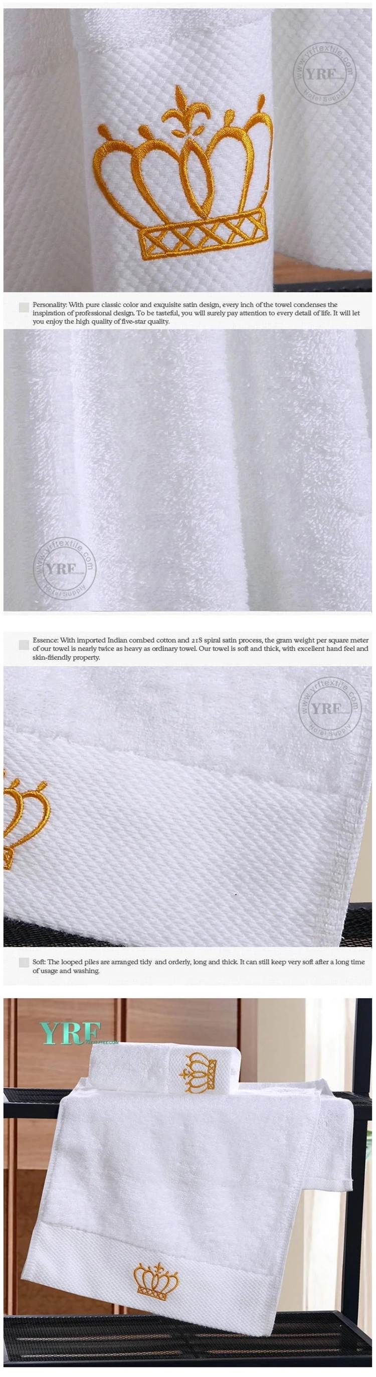 Hotel Supply Hotel Comfortable Fluffy Natural Cotton White Towel