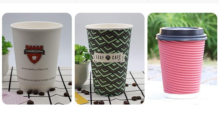 Disposable Cheap Hot Coffee Paper Cup with Lid