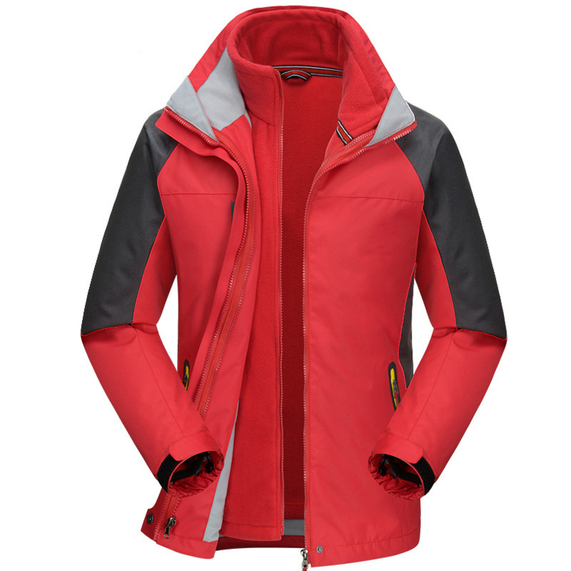 OEM Women's Outdoor Hooded Waterproof Windproof 3 in I Jacket