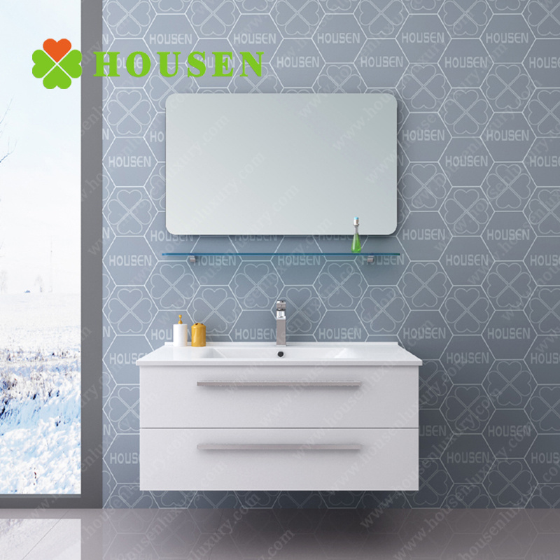 Wall Cabinet Mirror Bathroom Waterproof Bathroom Vanity PVC Bathroom Cabinet