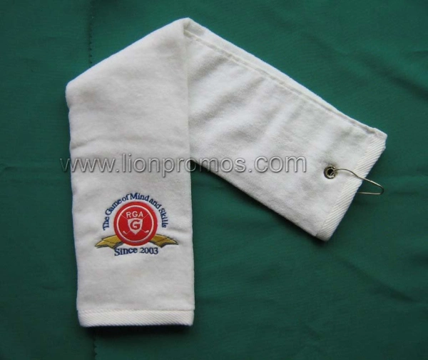 Fine Quality Custom Logo Velors Golf Towel