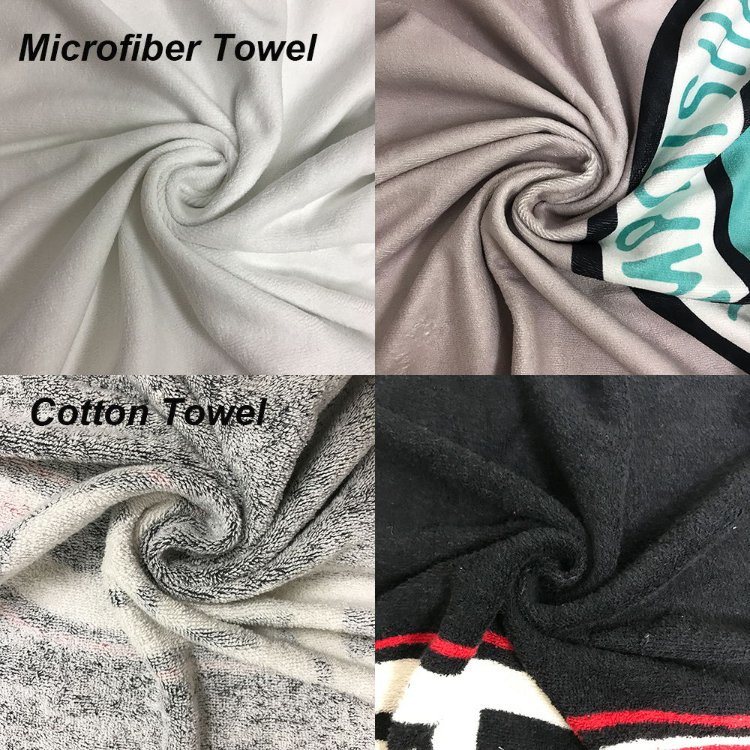 Top Quality Promotional Heat Transfer Print Microfiber Customized Beach Towels