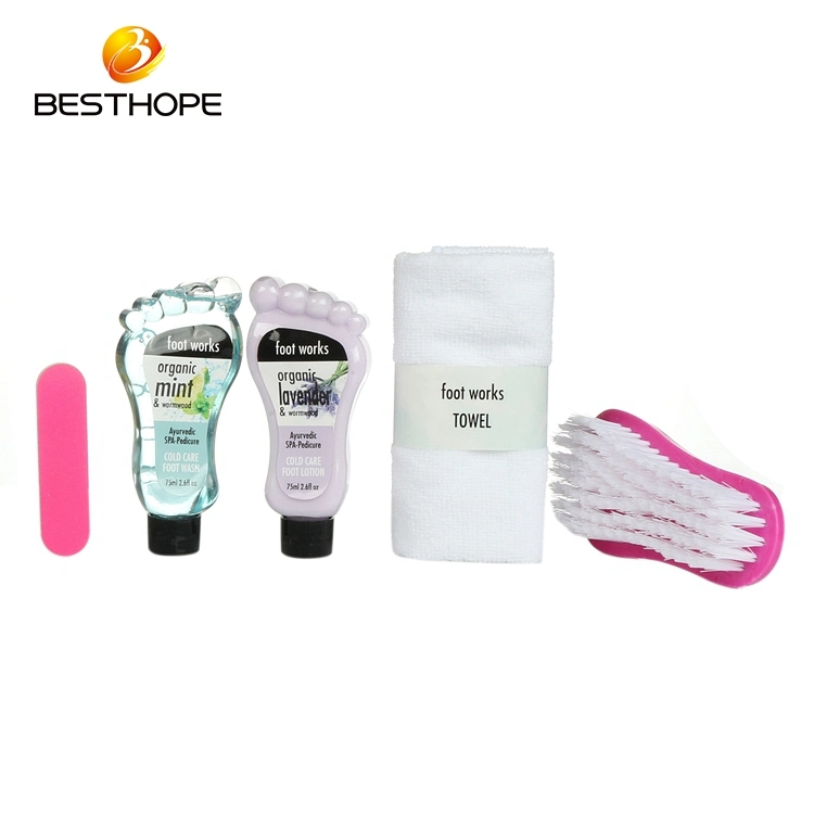 Wholesale Shower Gel Body Wash Bath Gift Set with Brush and Towel and Nail File