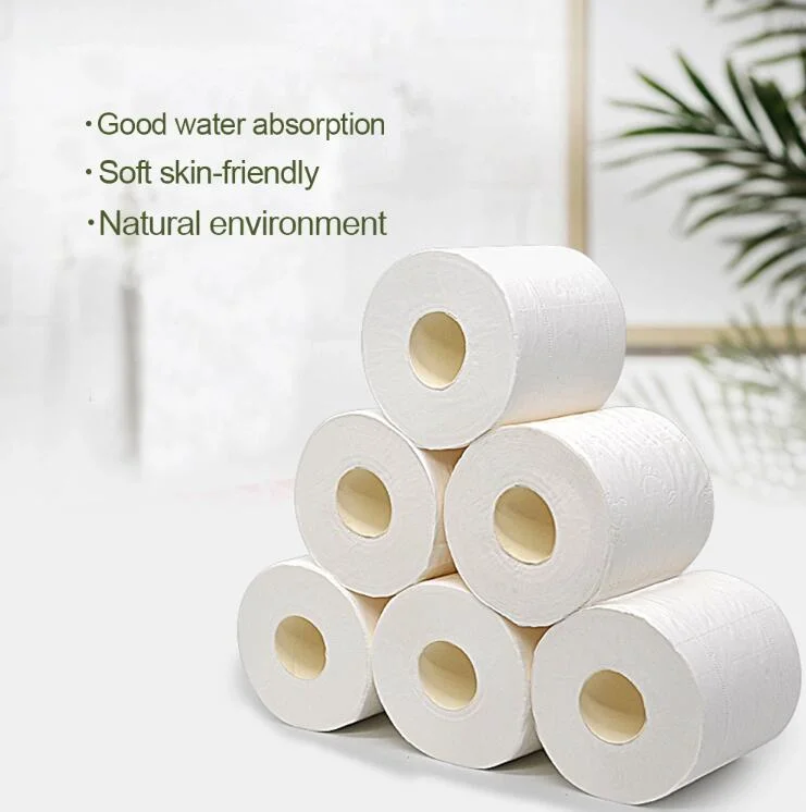 Organic Cheap Unbleached Bamboo Pulp Toilet Paper Towel