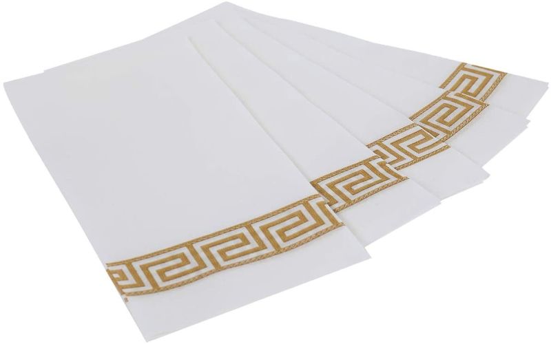 Linen Like Gold Paper Napkins Hand Towels