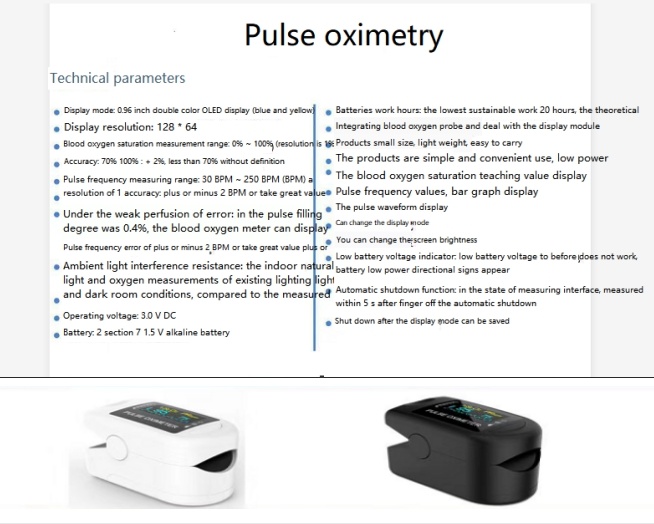 Mini Handheld Fingertip Pulse Oximete One-Touch Operation Fingertip Pulse Oximeter