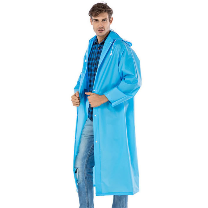 Wholesale Unisex Adult Reflective Rain Coat Waterproof Hooded Cloak