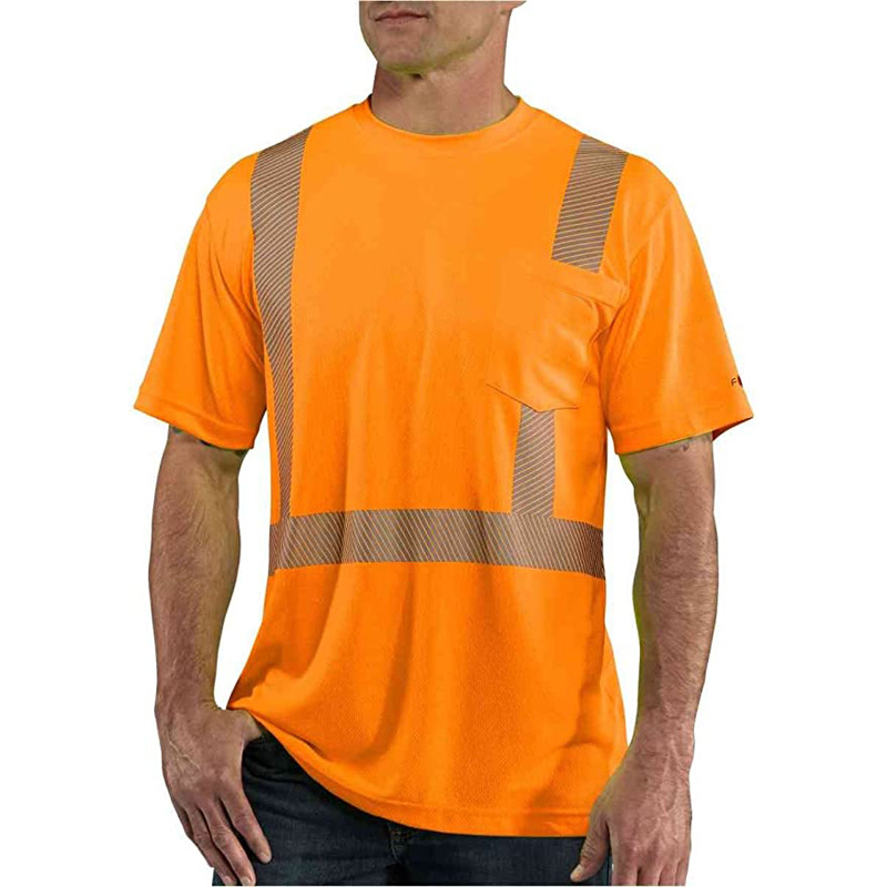 Workwear Construction Quick Dry Reflective Safety T Shirt