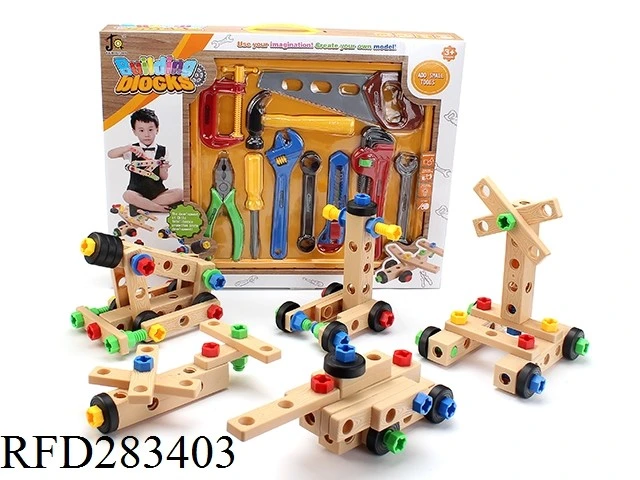 High Quality 80PCS Education Kitchen Blocks DIY Kitchen Set Toy for Kids