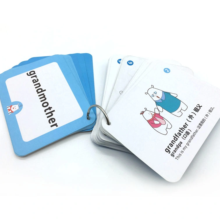 China Supplier Free Sample English Educational Learning Phonics Games Educational Toys Plastic Playing Cards