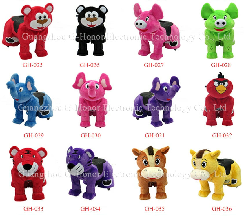 Electronic Plush Animal Ride Kids Ride on Animal Game Battery Operated Plush Toy Ride Game Riding Toy Game Machine for Sale